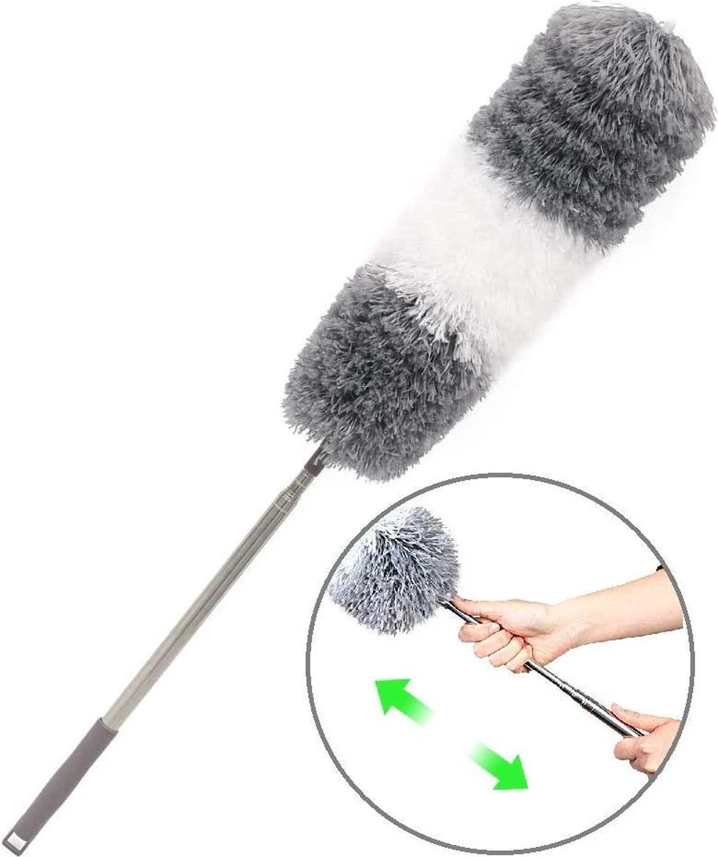 Vannons - Plumeau - Ragebol - Plumeau Uitschuifbaar tot 245 cm - met Telescoopsteel - Wasbaar Microvezel - Grijs Wit Vannons - Plumeau - Ragebol - Plumeau Uitschuifbaar Tot 245 Cm - Met Telescoopsteel - Wasbaar Microvezel - Grijs Wit -Huishoudelijke Artikelen Winkel 1006x1200 5