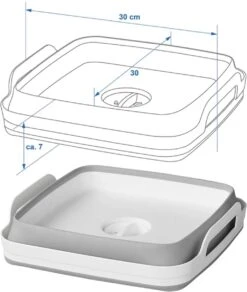 Opvouwbare Wasbak 18L - Met Stop - Afwasbak - Afwasteil - 30x30x20 Cm -Huishoudelijke Artikelen Winkel 1014x1200 2