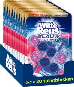 Witte Reus Blauw Actief Toiletblok - Bloesem - WC Blokjes Voordeelverpakking - 20 Stuks -Huishoudelijke Artikelen Winkel 1020x1200 1