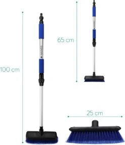 Navaris Telescopische Autowasborstel - Watergevoerde Wasborstel Voor Auto's En Ramen Met Uitschuifbare Lange Handgreep En Zachte Haren - Blauw -Huishoudelijke Artikelen Winkel 1037x1200 3