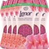 Lenor Pioenroos En Hibiscus Parels - In-Wash Geurbooster - Voordeelverpakking 6 X 15 Wasbeurten