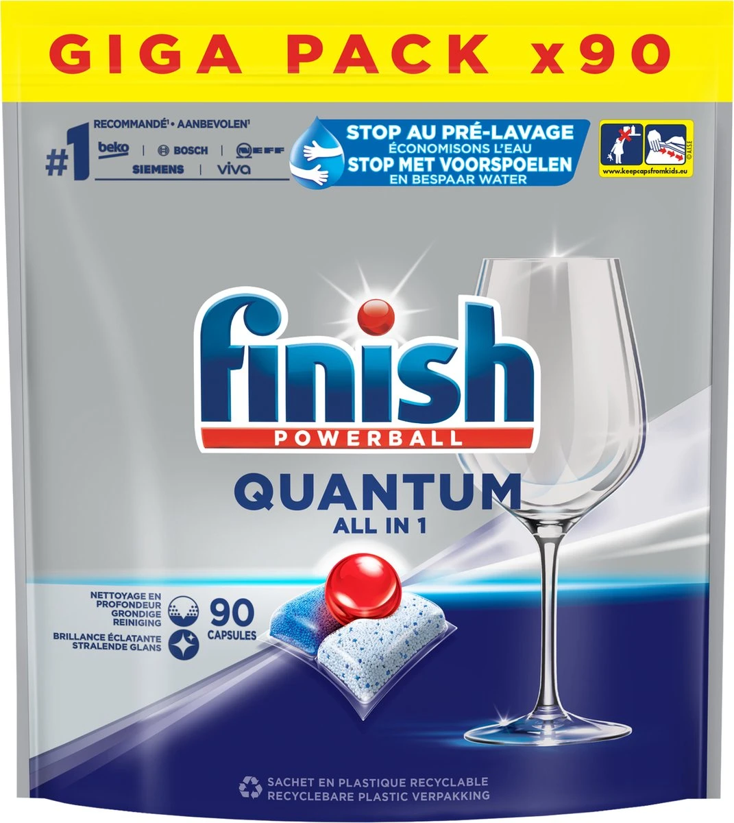 Finish Quantum All in One Regular Vaatwastabletten - 90 Capsules Finish Quantum All In One Regular Vaatwastabletten - 90 Capsules -Huishoudelijke Artikelen Winkel 1071x1200 5