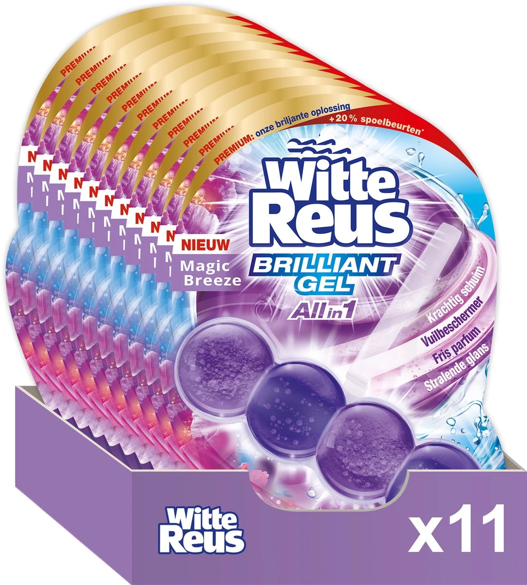 Witte Reus Brilliant Gel Allin1 Toiletblok - Magic Breeze - WC Blokjes Voordeelverpakking - 11 Stuks Witte Reus Brilliant Gel Allin1 Toiletblok - Magic Breeze - WC Blokjes Voordeelverpakking - 11 Stuks -Huishoudelijke Artikelen Winkel 1082x1200 6