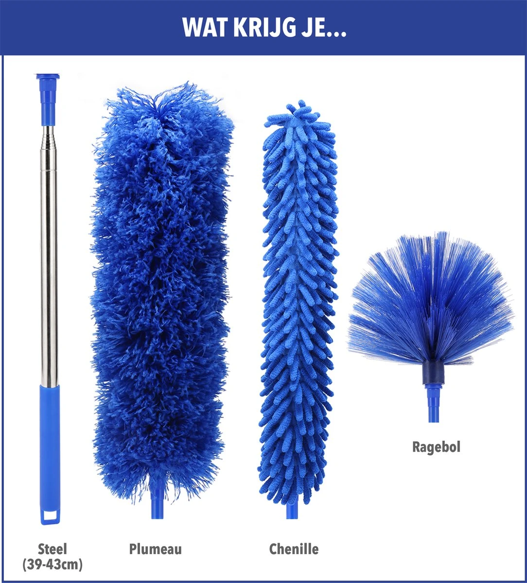 Telescopische Plumeau – Uitschuifbaar – Microvezel – Set van 3 Opzetstukken – Stoffer – Ragebol Telescopische Plumeau – Uitschuifbaar – Microvezel – Set Van 3 Opzetstukken – Stoffer – Ragebol -Huishoudelijke Artikelen Winkel 1084x1200 2