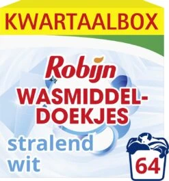 Robijn Classics Stralend Wit Wasmiddeldoekjes - 4 X 16 Wasstrips - Voordeelverpakking -Huishoudelijke Artikelen Winkel 1117x1200 1