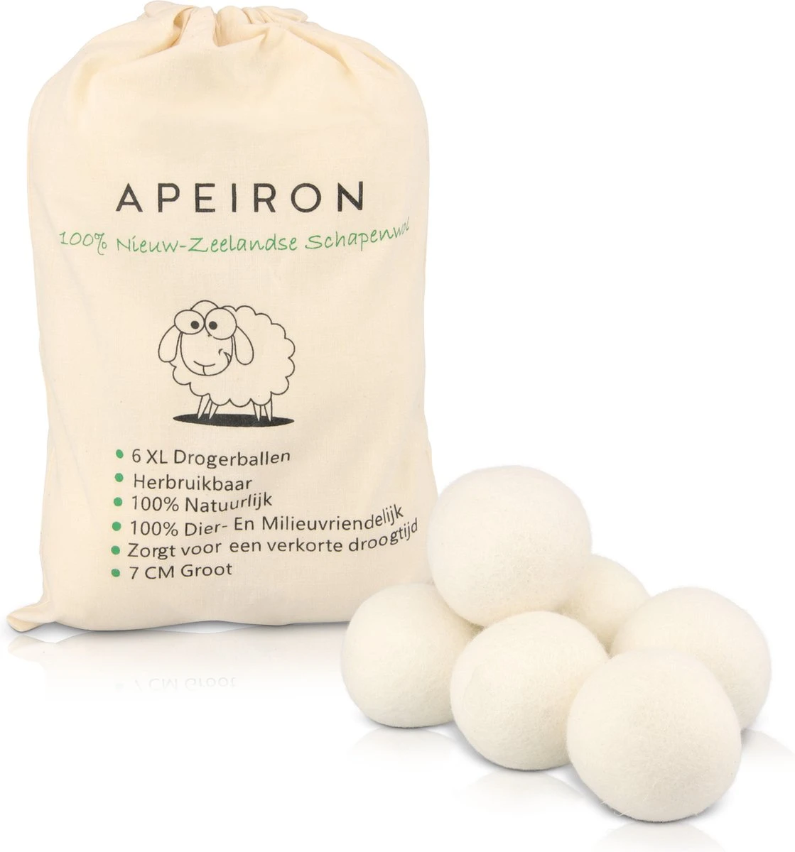 Apeiron Drogerballen - Droogballen - 6 XL Wasbollen - Droger - Duurzaam - Wasmachine - Wasverzachter - Energie Besparen - Zero Waste - Schapenvacht - Wol Apeiron Drogerballen - Droogballen - 6 XL Wasbollen - Droger - Duurzaam - Wasmachine - Wasverzachter - Energie Besparen - Zero Waste - Schapenvacht - Wol -Huishoudelijke Artikelen Winkel 1119x1200 4