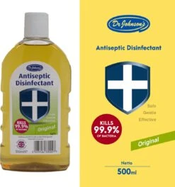 Dr Johnsons Ontsmettingsmiddel - 6 X 500ml Voordeelverpakking - Dettol Antiseptic Alternatief -Huishoudelijke Artikelen Winkel 1124x1200 1
