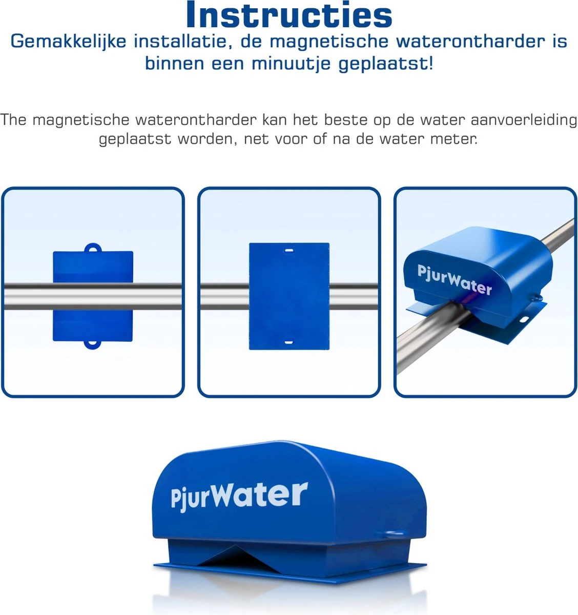 PjurWater Professionele Waterontharder Magnetisch Waterverzachter Magneet Waterontkalker Water Filter PjurWater Professionele Waterontharder Magnetisch Waterverzachter Magneet Waterontkalker Water Filter -Huishoudelijke Artikelen Winkel