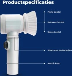 B-care Magic Brush - Elektrische Multifunctionele Schoonmaakborstel - 7 Opzetstukken - Wasborstel - Poetsmachine - Schrobborstel - Handborstel - Werkborstel - Schrobber - Boorborstel - Reinigingsborstel -Huishoudelijke Artikelen Winkel 1140x1200 3