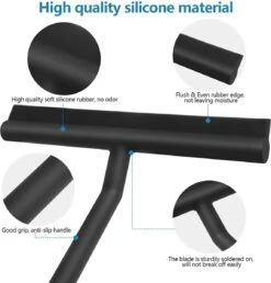 BOTC Douchewisser - Raamwisser - Silicone - 21cm X 16cm - Badkamer Accessoires -Zwart -Huishoudelijke Artikelen Winkel 1147x1200 1