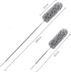 7Style Collection - Microvezel Plumeau Met Uitschuifbare Telescoopsteel Tot 280 CM - Ragebol RVS -Huishoudelijke Artikelen Winkel 1171x1200 3