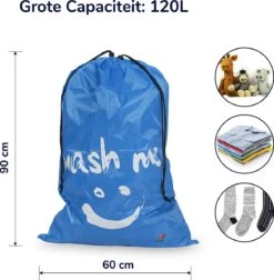 Wonair - Waszakken Voor Wasgoed - 60x90cm - Hemelsblauw - Met Trekkoord 4 Wonair - Waszakken Voor Wasgoed - 60x90cm - Hemelsblauw - Met Trekkoord -Huishoudelijke Artikelen Winkel 1178x1200 1