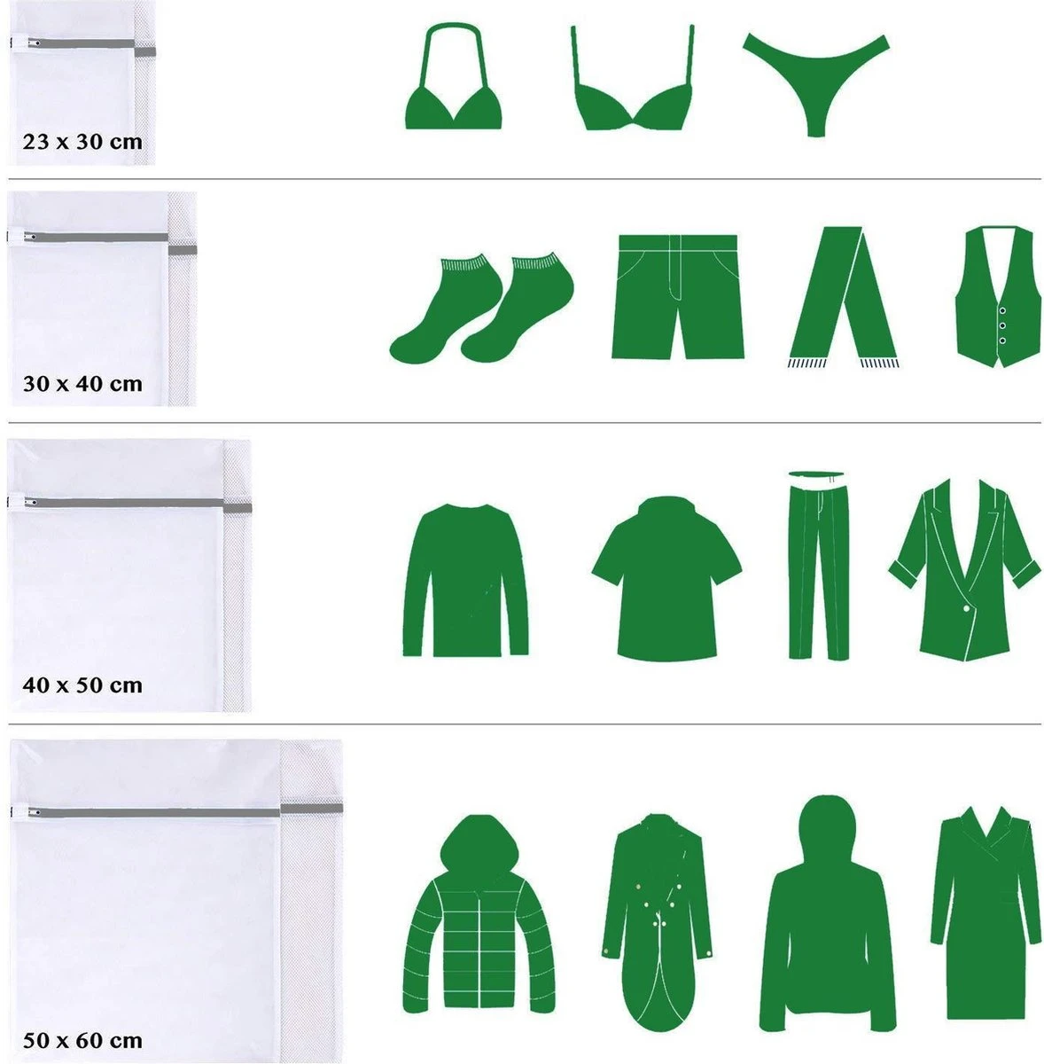 Waszak 7x- Waszakken voor Wasgoed- Laundry Bag- Incl. BH waszakje lingerie- Travel organizer bags-Set van 7 Merkloos Waszak 7x- Waszakken Voor Wasgoed- Laundry Bag- Incl. BH Waszakje Lingerie- Travel Organizer Bags-Set Van 7 -Huishoudelijke Artikelen Winkel