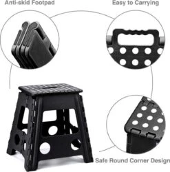 Buxibo - Kruk - Krukje - Keukentrap - Keukentrapje - Opvouwbaar Trapje - Keuken/Badkamer/Schuur Trapje - 29 X 24 X 40cm -Huishoudelijke Artikelen Winkel 1187x1200 7