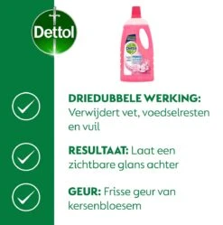 Dettol - Power & Fresh - Allesreiniger - Kersenbloesem - 8 X 1 Liter 4 Dettol - Power & Fresh - Allesreiniger - Kersenbloesem - 8 X 1 Liter -Huishoudelijke Artikelen Winkel 1189x1200 9