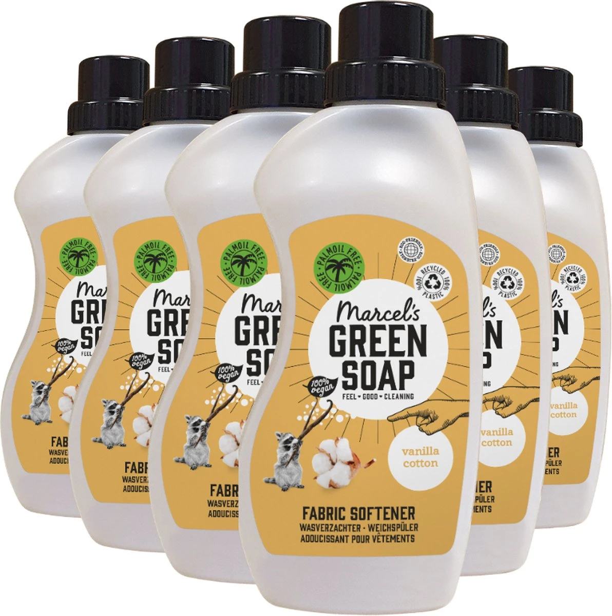 Marcel's Green Soap Wasverzachter Vanille & Katoen - 6 x 750 ml Marcel's Green Soap Wasverzachter Vanille & Katoen - 6 X 750 Ml -Huishoudelijke Artikelen Winkel