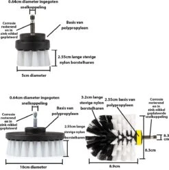 Kibani 9 Delige Borstelset Voor Boormachine - Wit, Rood, Geel - Voor Wielen, Tapijt, Bekleding, Beton En Steen | Schrobborstel – Boorborstel – Schuurborstel - Borstel Boormachine – Schoonmaakborstel – Reinigingsborstel – Tapijtreiniger - Borstelset 7 Kibani 9 Delige Borstelset Voor Boormachine - Wit, Rood, Geel - Voor Wielen, Tapijt, Bekleding, Beton En Steen | Schrobborstel – Boorborstel – Schuurborstel - Borstel Boormachine – Schoonmaakborstel – Reinigingsborstel – Tapijtreiniger - Borstelset -Huishoudelijke Artikelen Winkel 1197x1200 9