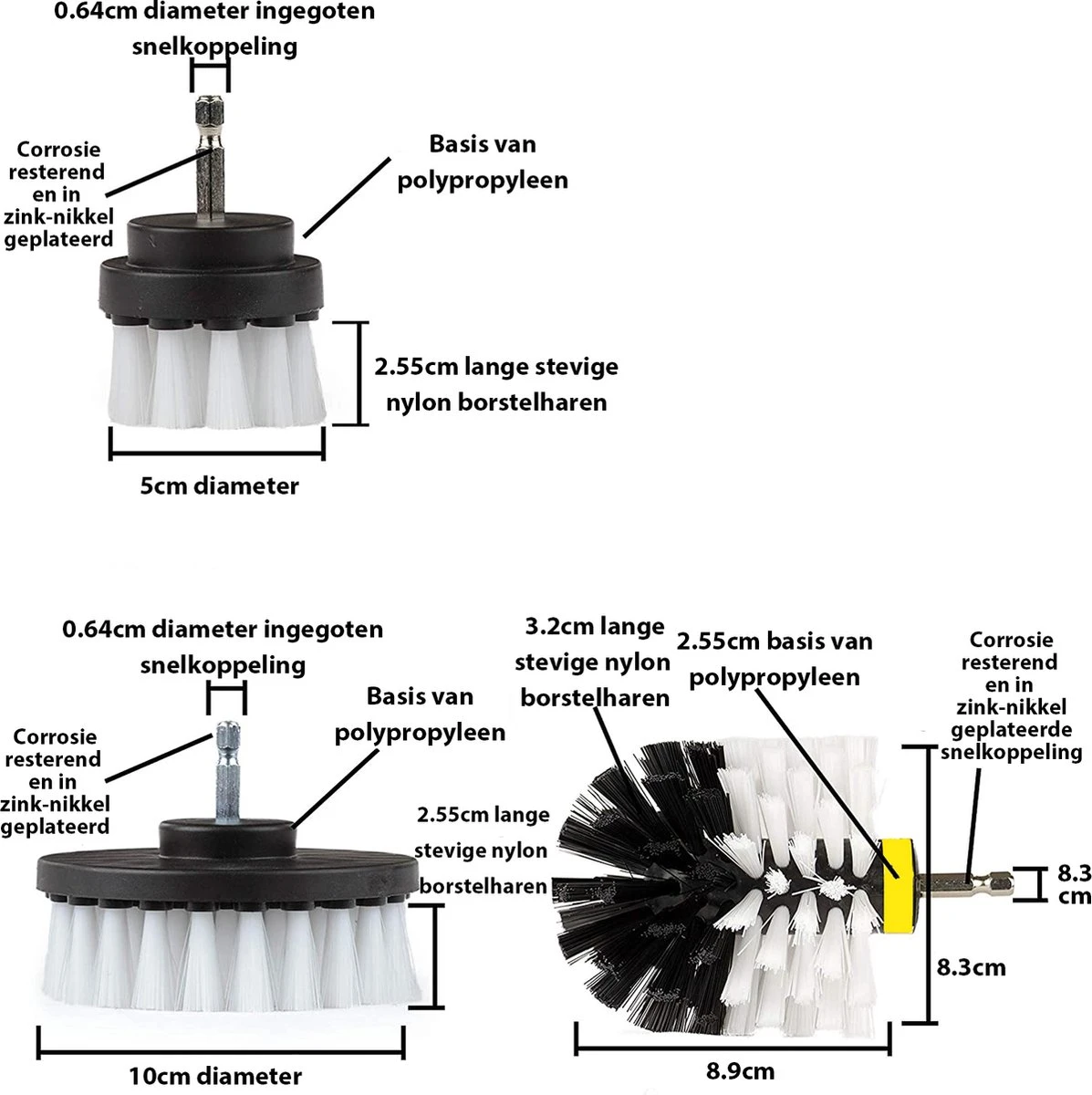 Kibani 9 delige borstelset voor boormachine - Wit, Rood, Geel - Voor wielen, tapijt, bekleding, beton en steen | schrobborstel – boorborstel – schuurborstel - borstel boormachine – schoonmaakborstel – reinigingsborstel – tapijtreiniger - borstelset Kibani 9 Delige Borstelset Voor Boormachine - Wit, Rood, Geel - Voor Wielen, Tapijt, Bekleding, Beton En Steen | Schrobborstel – Boorborstel – Schuurborstel - Borstel Boormachine – Schoonmaakborstel – Reinigingsborstel – Tapijtreiniger - Borstelset -Huishoudelijke Artikelen Winkel 1197x1200 9