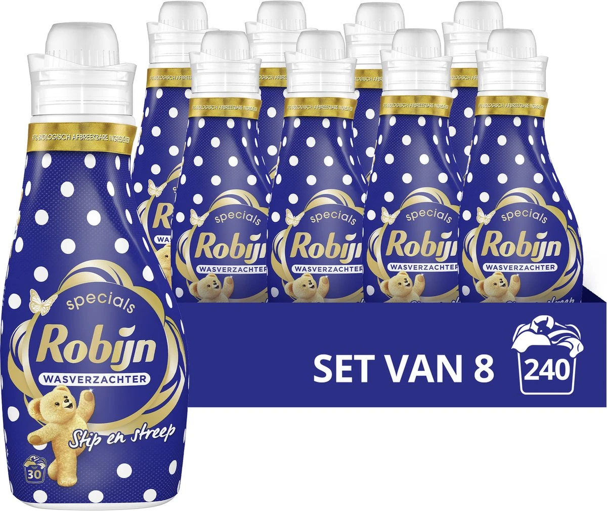 Robijn Specials Stip en Streep Wasverzachter - 8 x 30 wasbeurten - Voordeelverpakking Robijn Specials Stip En Streep Wasverzachter - 8 X 30 Wasbeurten - Voordeelverpakking -Huishoudelijke Artikelen Winkel 1200x1009 1
