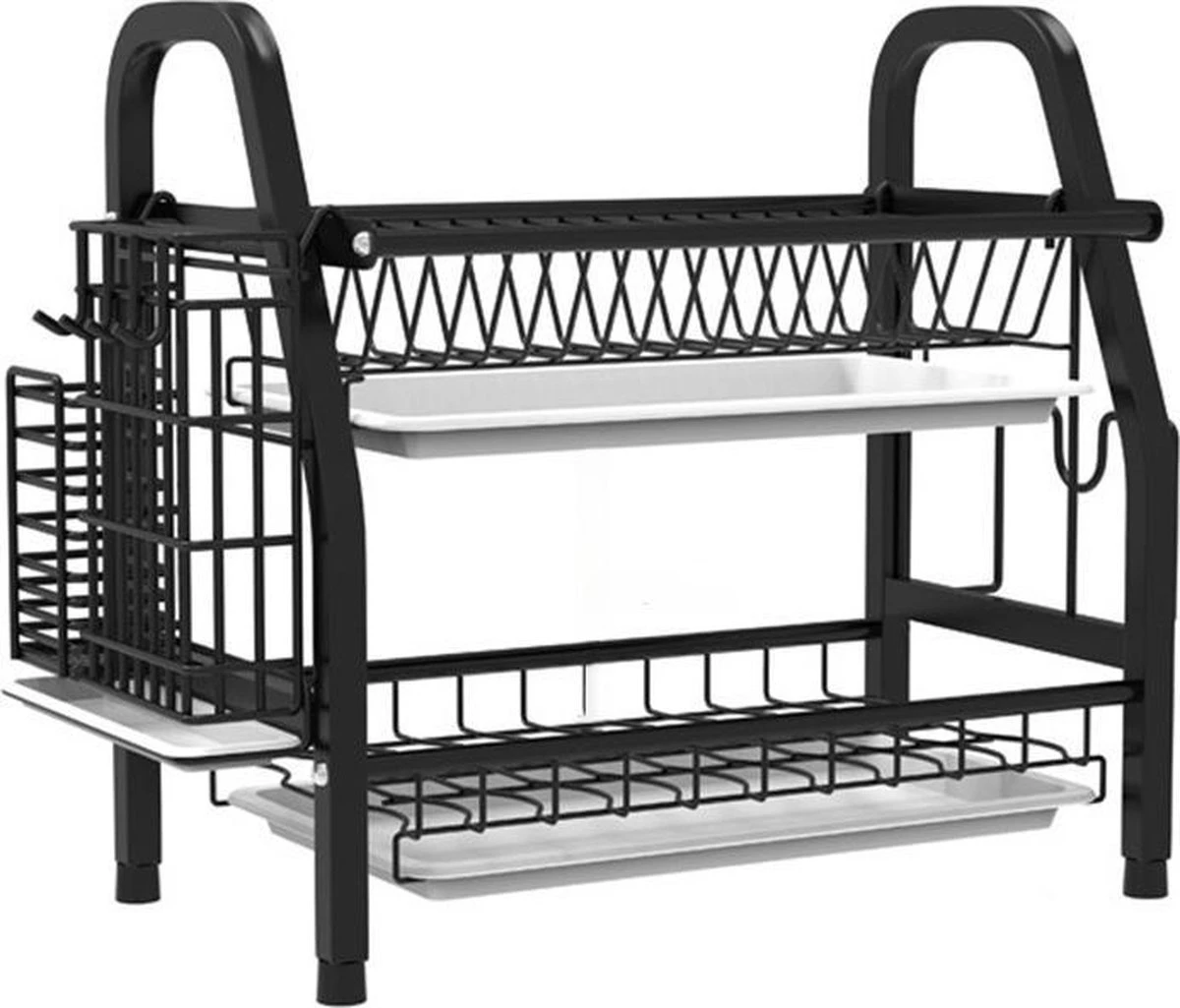 Afdruiprek - Afdruiprek met Lekbak - Afwas - Metaal - Zwart - RVS Afwasrek Merkloos Afdruiprek - Afdruiprek Met Lekbak - Afwas - Metaal - Zwart - RVS Afwasrek -Huishoudelijke Artikelen Winkel 1200x1025 5
