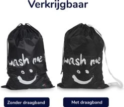 Wonair - Grote Waszak - Laundry Bag - Wash Me - 60x90cm - Zwart - Met Trekkoord 5 Wonair - Grote Waszak - Laundry Bag - Wash Me - 60x90cm - Zwart - Met Trekkoord -Huishoudelijke Artikelen Winkel 1200x1031 1