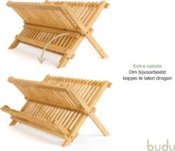 Budu Afdruiprek - Afdruiprekje Van Bamboe Hout - Afdruiprek Voor Afwas - Vaatwasrek - Keukenrek - Inklapbaar - Opvouwbaar - 3 Budu Afdruiprek - Afdruiprekje Van Bamboe Hout - Afdruiprek Voor Afwas - Vaatwasrek - Keukenrek - Inklapbaar - Opvouwbaar - -Huishoudelijke Artikelen Winkel 1200x1037 1