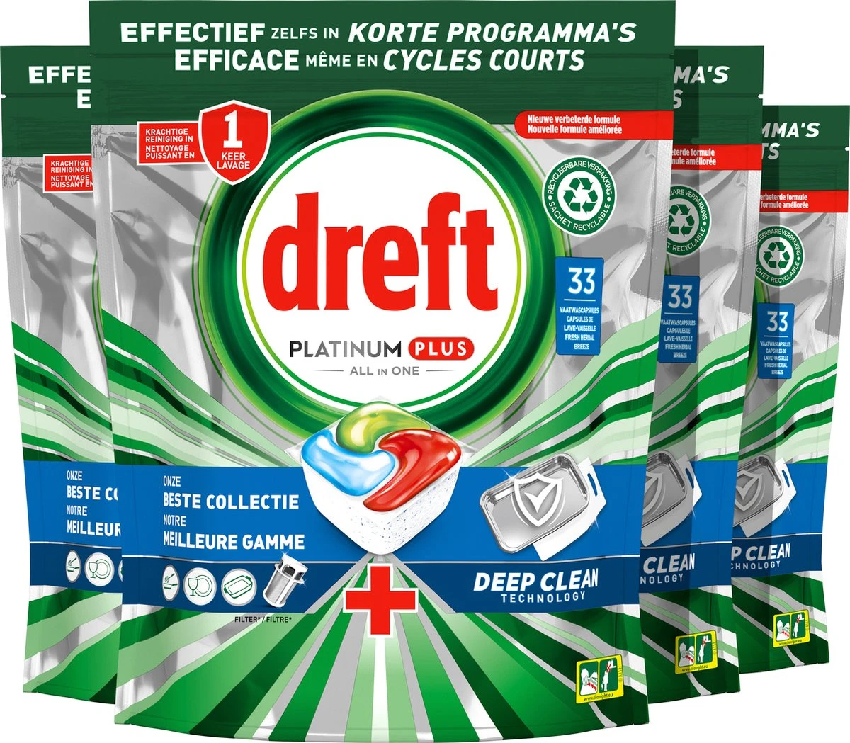 Dreft Platinum Plus All In One Deep Clean - Vaatwastabletten - Voordeelverpakking 4 x 33 stuks Dreft Platinum Plus All In One Deep Clean - Vaatwastabletten - Voordeelverpakking 4 X 33 Stuks -Huishoudelijke Artikelen Winkel 1200x1049 5