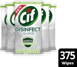 Cif Disinfect & Shine Wipes Doden 99,99% Van De Bacteriën Original Desinfecterende Schoonmaakdoekjes, Van 100% Biologisch Afbreekbaar Textiel 5 X 75 Doekjes 5 Cif Disinfect & Shine Wipes Doden 99,99% Van De Bacteriën Original Desinfecterende Schoonmaakdoekjes, Van 100% Biologisch Afbreekbaar Textiel 5 X 75 Doekjes -Huishoudelijke Artikelen Winkel 1200x1050 3