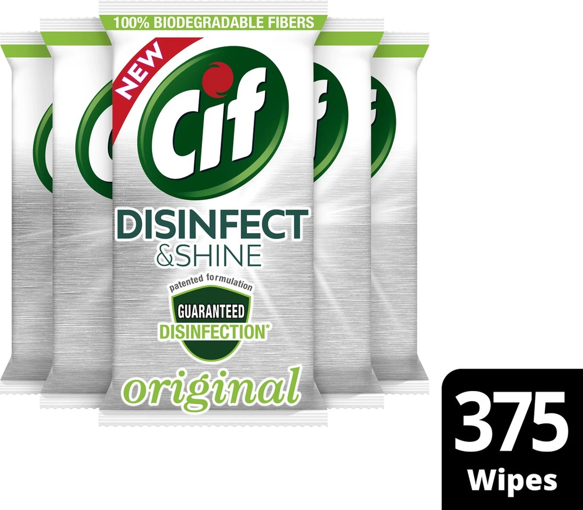 Cif Disinfect & Shine Wipes doden 99,99% van de bacteriën Original desinfecterende schoonmaakdoekjes, van 100% biologisch afbreekbaar textiel 5 x 75 doekjes Cif Disinfect & Shine Wipes Doden 99,99% Van De Bacteriën Original Desinfecterende Schoonmaakdoekjes, Van 100% Biologisch Afbreekbaar Textiel 5 X 75 Doekjes -Huishoudelijke Artikelen Winkel 1200x1050 3