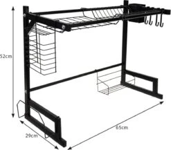 Afdruiprek Droger Zwart Voor Bestek Boven De Gootsteen 65 Cm X 29 Cm X 52 Cm 5 Afdruiprek Droger Zwart Voor Bestek Boven De Gootsteen 65 Cm X 29 Cm X 52 Cm -Huishoudelijke Artikelen Winkel 1200x1052 1