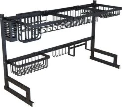 Sens Design Afwasrek Zwart - Afdruiprek - 82,5 Cm - RVS -Huishoudelijke Artikelen Winkel 1200x1054 4