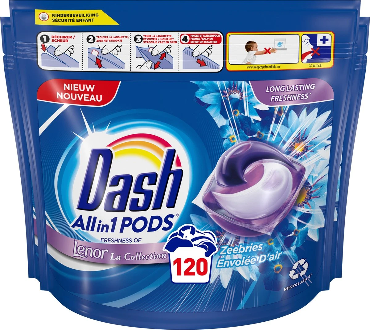 Dash All in 1 Wasmiddel Pods - Oceaanrust Wascapsules - Voordeelverpakking 3 x 40 Wasbeurten Dash All In 1 Wasmiddel Pods - Oceaanrust Wascapsules - Voordeelverpakking 3 X 40 Wasbeurten -Huishoudelijke Artikelen Winkel 1200x1071 1