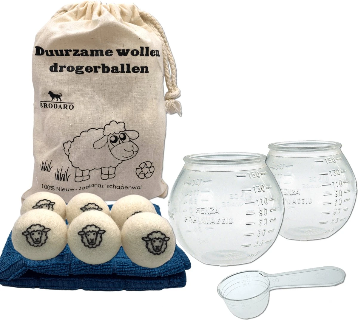 Waspakket - 6 Drogerballen - 2 Wasbollen - Maatschepje - Wasdoekje - Doseerbol - Wasbol - Doseerbollen Waspakket - 6 Drogerballen - 2 Wasbollen - Maatschepje - Wasdoekje - Doseerbol - Wasbol - Doseerbollen -Huishoudelijke Artikelen Winkel 1200x1074 1