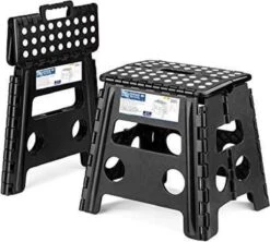 Buxibo - Kruk - Krukje - Keukentrap - Keukentrapje - Opvouwbaar Trapje - Keuken/Badkamer/Schuur Trapje - 29 X 24 X 40cm -Huishoudelijke Artikelen Winkel 1200x1080 2