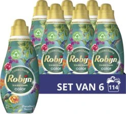 Robijn Klein & Krachtig Collections Color Paradise Secret Vloeibaar Wasmiddel - 6 X 19 Wasbeurten - Voordeelverpakking