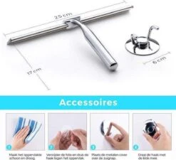 Merkloos Luxe Douchewisser 25 Cm - Aluminium - Inclusief Ophangsysteem - Trekker - Badkamer Accessoires - Raamwisser - Roestvrij Staal 2 Merkloos Luxe Douchewisser 25 Cm - Aluminium - Inclusief Ophangsysteem - Trekker - Badkamer Accessoires - Raamwisser - Roestvrij Staal -Huishoudelijke Artikelen Winkel 1200x1093 1