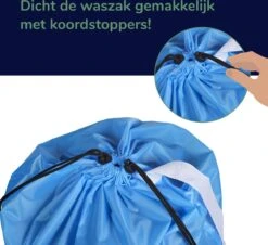 Wonair - Grote Waszak - 60x90cm - Hemelsblauw - Met Trekkoord En Draagband -Huishoudelijke Artikelen Winkel 1200x1097 2