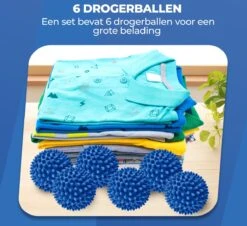 Roegaarden Drogerballen - Wasbollen - 6 Stuks - Siliconen - Sneller Droog - Anti-kreuk -Huishoudelijke Artikelen Winkel 1200x1100 1