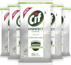 Cif Disinfect & Shine Wipes Doden 99,99% Van De Bacteriën Original Desinfecterende Schoonmaakdoekjes, Van 100% Biologisch Afbreekbaar Textiel 5 X 75 Doekjes 3 Cif Disinfect & Shine Wipes Doden 99,99% Van De Bacteriën Original Desinfecterende Schoonmaakdoekjes, Van 100% Biologisch Afbreekbaar Textiel 5 X 75 Doekjes -Huishoudelijke Artikelen Winkel 1200x1111 2