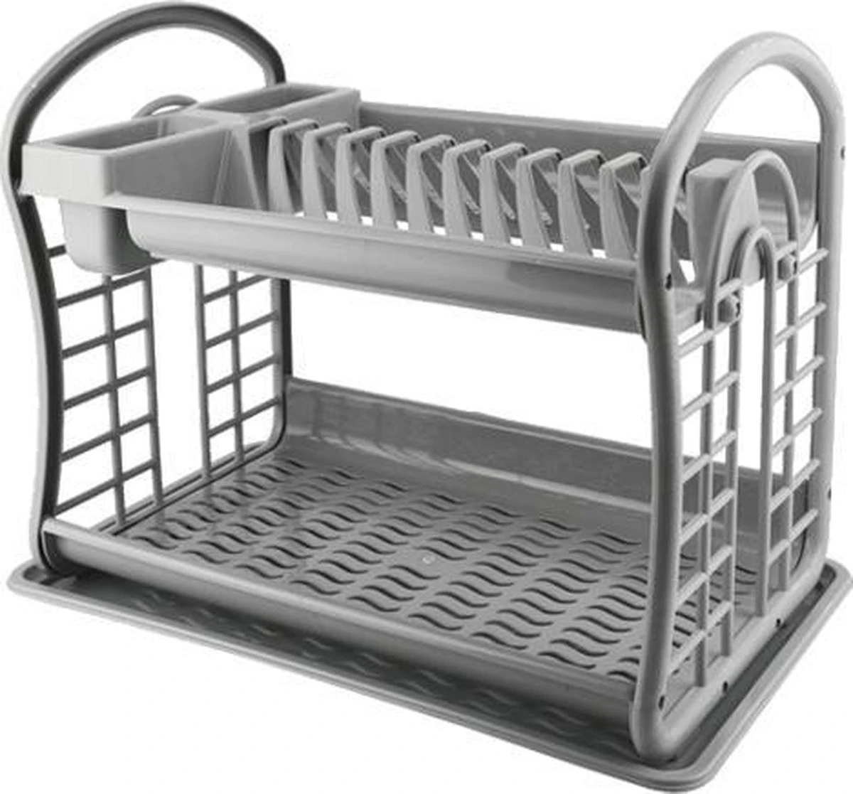 Hoffmans Afdruiprek - 2 Verdiepingen - 47x28x34 cm - Grijs Hoffmans Afdruiprek - 2 Verdiepingen - 47x28x34 Cm - Grijs -Huishoudelijke Artikelen Winkel 1200x1117 1