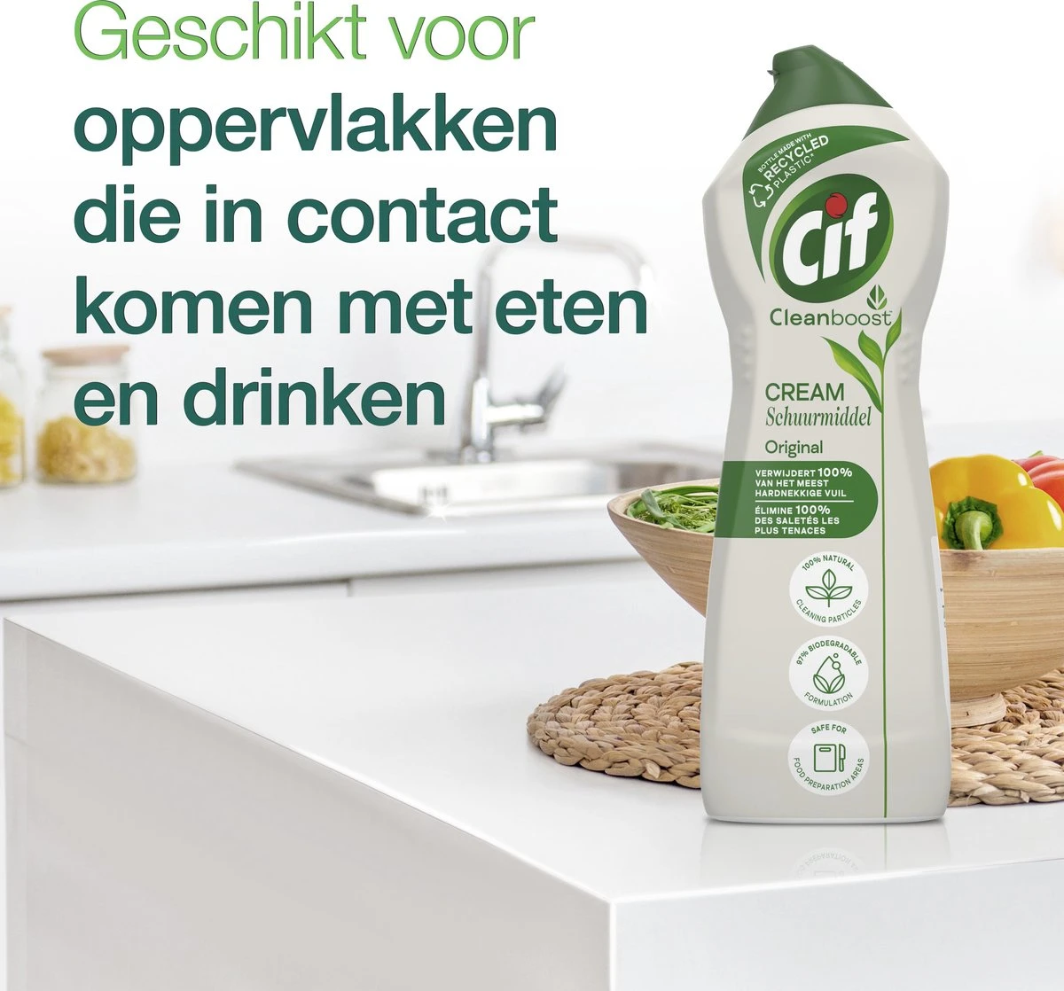 Cif CleanBoost Cream Original Schuurmiddel - 8 x 750 ml - Voordeelverpakking Cif CleanBoost Cream Original Schuurmiddel - 8 X 750 Ml - Voordeelverpakking -Huishoudelijke Artikelen Winkel 1200x1118 1