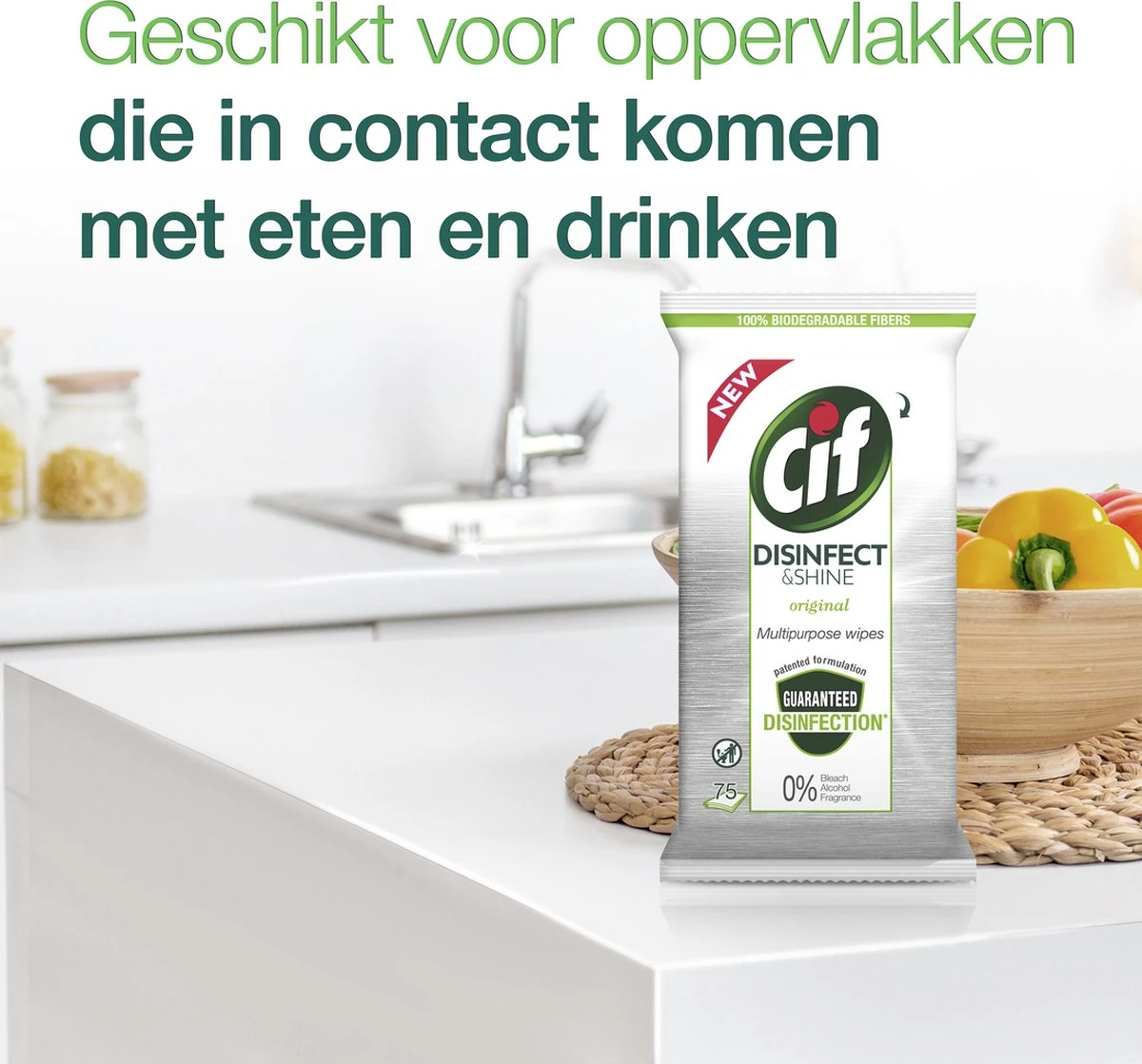 Cif Disinfect & Shine Wipes doden 99,99% van de bacteriën Original desinfecterende schoonmaakdoekjes, van 100% biologisch afbreekbaar textiel 5 x 75 doekjes Cif Disinfect & Shine Wipes Doden 99,99% Van De Bacteriën Original Desinfecterende Schoonmaakdoekjes, Van 100% Biologisch Afbreekbaar Textiel 5 X 75 Doekjes -Huishoudelijke Artikelen Winkel 1200x1118 2