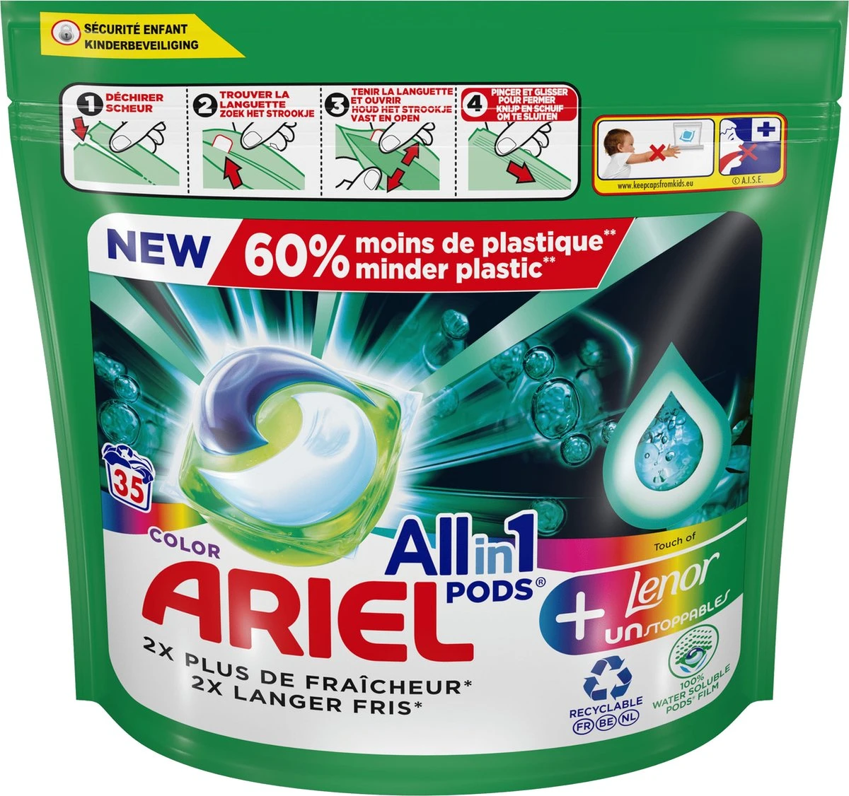 Ariel All in 1 Wasmiddel Pods Kleur + Lenor Unstoppables - 35 Wasbeurten Ariel All In 1 Wasmiddel Pods Kleur + Lenor Unstoppables - 35 Wasbeurten -Huishoudelijke Artikelen Winkel 1200x1126 3