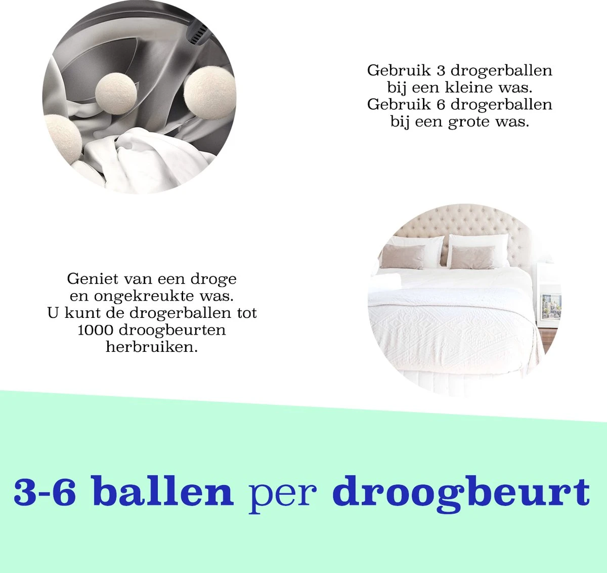Casa Calma Drogerballen (6 Stuks) - Inclusief Opbergzakje - 100% Natuurlijk Schapenwol - Droger Ballen - Zero Waste Wasverzachter Bollen - Energiebesparend Drogen met Droogbollen - Dryer Balls - Diervriendelijk & Milieuvriendelijk - Energie Besparen Casa Calma Drogerballen (6 Stuks) - Inclusief Opbergzakje - 100% Natuurlijk Schapenwol - Droger Ballen - Zero Waste Wasverzachter Bollen - Energiebesparend Drogen Met Droogbollen - Dryer Balls - Diervriendelijk & Milieuvriendelijk - Energie Besparen -Huishoudelijke Artikelen Winkel 1200x1132 1