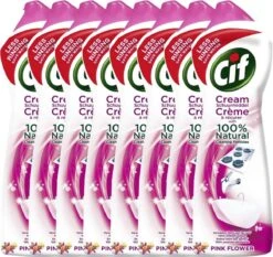CIF Cream Pink Flower - 8 X 500 Ml - Schuurmiddel - Voordeelverpakking 2 CIF Cream Pink Flower - 8 X 500 Ml - Schuurmiddel - Voordeelverpakking -Huishoudelijke Artikelen Winkel 1200x1132 5