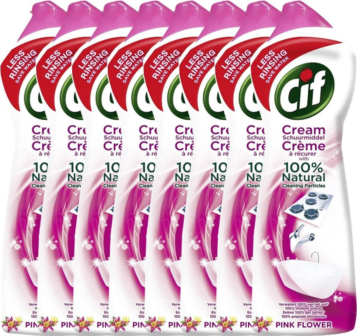 CIF Cream Pink Flower - 8 x 500 ml - Schuurmiddel - Voordeelverpakking CIF Cream Pink Flower - 8 X 500 Ml - Schuurmiddel - Voordeelverpakking -Huishoudelijke Artikelen Winkel 1200x1132 5