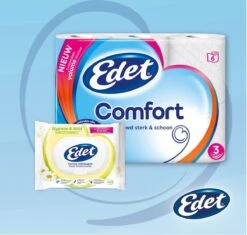 Edet Comfort Toiletpapier - 3-laags - 24 Rollen -Huishoudelijke Artikelen Winkel 1200x1140 4