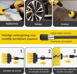 ESSIBLE Borstelboor - Set 20 Stuks - Schrobborstel - Polypropyleen - Borstel Boormachine - Schrobborstel - Schuurborstel - Automatische Reiniging - 20 Delige Borstelset Voor Boormachine 4 ESSIBLE Borstelboor - Set 20 Stuks - Schrobborstel - Polypropyleen - Borstel Boormachine - Schrobborstel - Schuurborstel - Automatische Reiniging - 20 Delige Borstelset Voor Boormachine -Huishoudelijke Artikelen Winkel 1200x1150 5
