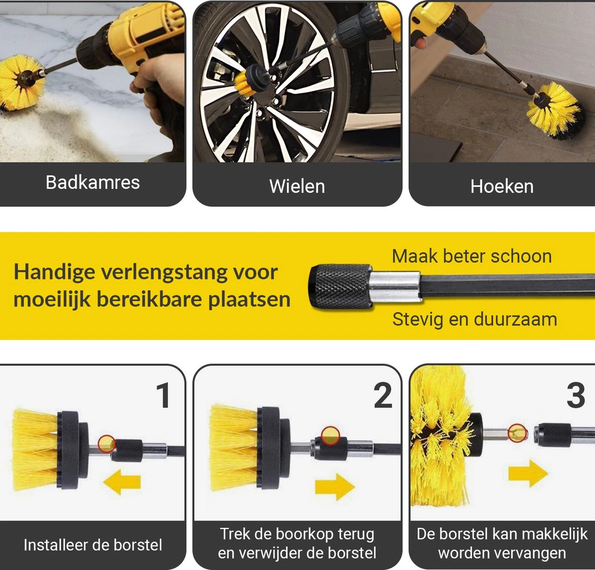 ESSIBLE Borstelboor - Set 20 Stuks - Schrobborstel - Polypropyleen - borstel boormachine - schrobborstel - schuurborstel - automatische reiniging - 20 delige borstelset voor boormachine ESSIBLE Borstelboor - Set 20 Stuks - Schrobborstel - Polypropyleen - Borstel Boormachine - Schrobborstel - Schuurborstel - Automatische Reiniging - 20 Delige Borstelset Voor Boormachine -Huishoudelijke Artikelen Winkel 1200x1150 5