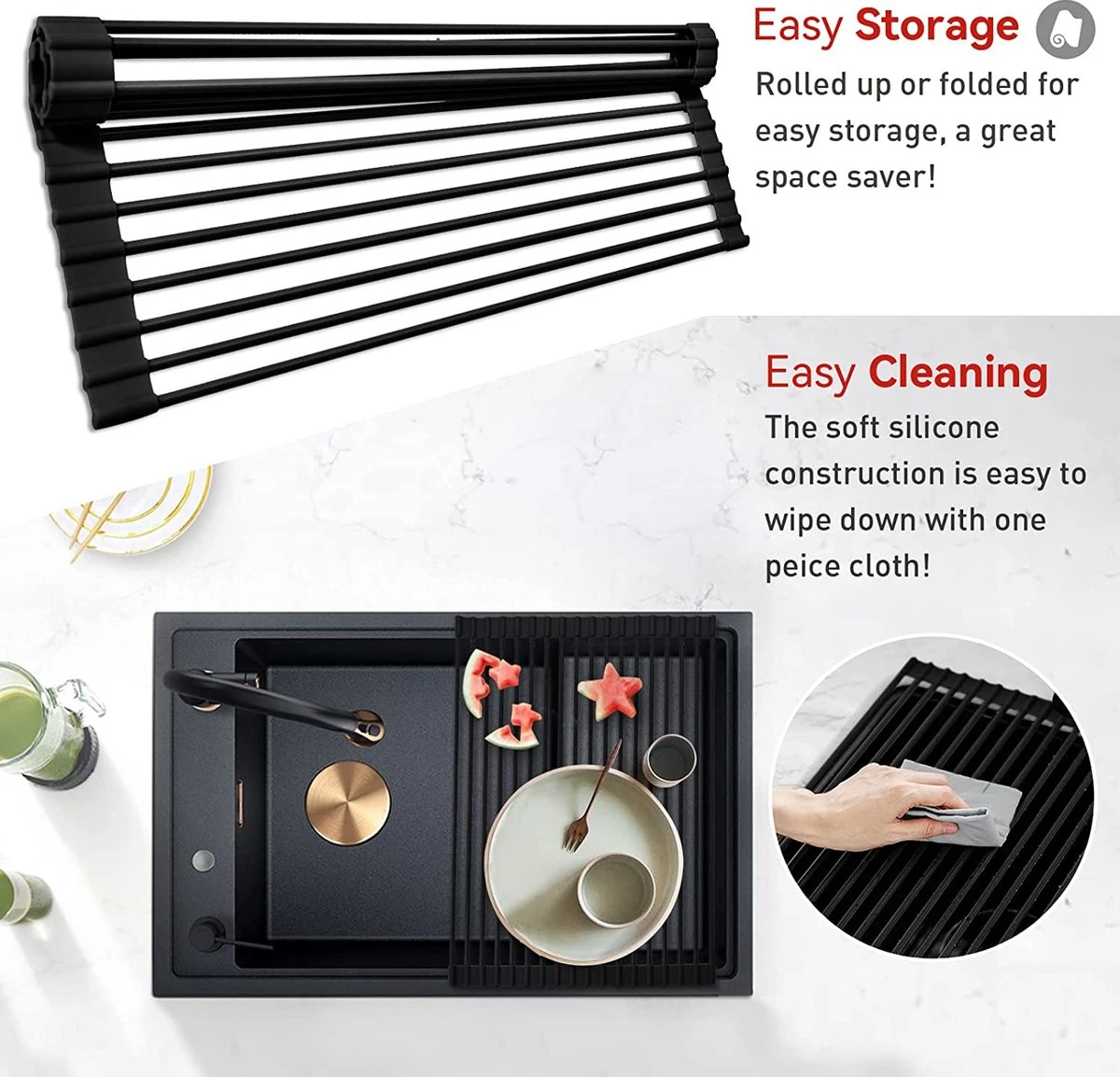 BOTC Afdruiprek - verstelbaar - Afdruipmat voor afwas - Pannenonderzetter - Opvouwbaar BOTC Afdruiprek - Verstelbaar - Afdruipmat Voor Afwas - Pannenonderzetter - Opvouwbaar -Huishoudelijke Artikelen Winkel 1200x1153 3